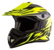 Motocross Helmet CASSIDA CROSS CUP JUNIOR yellow fluo / black / grey