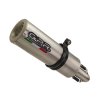 Slip-on exhaust GPR A.19.M3.INOX M3 Brushed Stainless steel including removable db killer and link pipe