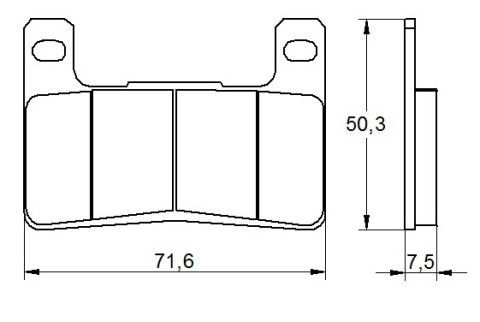 Brake pads ACCOSSATO AGPA109 ZXC