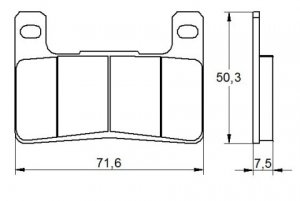 Brake pads ACCOSSATO EV1