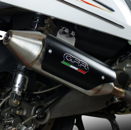 Full exhaust system GPR KYM.CAT.6.BOMB POWER BOMB Brushed Stainless steel including removable db killer and catalyst