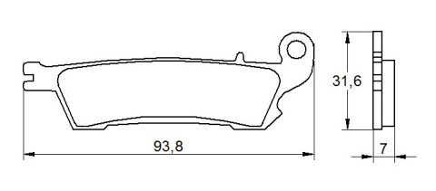 Brake pads ACCOSSATO AGPA110 OR