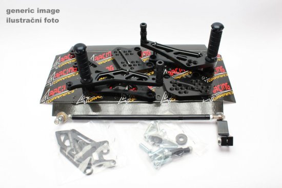 Reverse Rear Set 4RACING PR028CR Black