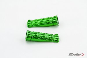 Footpegs without adapters PUIG 9192V R-FIGHTER green