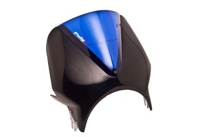 Windshield PUIG 003NA RETROVISIONS matt black blue