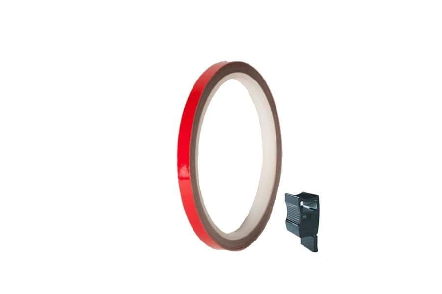 Rim strip PUIG 4542R red reflective 7mm x 6m (with aplicator)