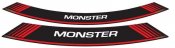 Rim strip PUIG 5527R MONSTER red set of 8 rim strips