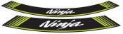 Rim strip PUIG 5528V NINJA green set of 8 rim strips