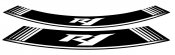 Rim strip PUIG 5529B R1 white set of 8 rim strips