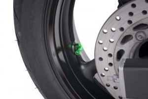 Valves for tubeless wheels PUIG 8100V green D 8,3mm