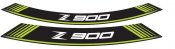 Rim strip PUIG 9291V Z900 green set of 8 rim strips