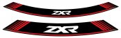 Rim strip PUIG 9292R ZXR red set of 8 rim strips