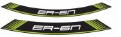 Rim strip PUIG 9311V ER6 green set of 8 rim strips