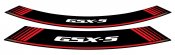 Rim strip PUIG 9442R GSXS red set of 8 rim strips