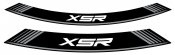 Rim strip PUIG 9985P XSR silver set of 8 rim strips