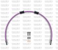 Rear brake hose kit Venhill GUZ-5001RB-PU POWERHOSEPLUS (1 hose in kit) Purple hoses, black fittings