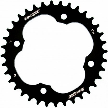 Rear ALU sprocket SUPERSPROX RAL-1760:36-BLK black 36T, 520