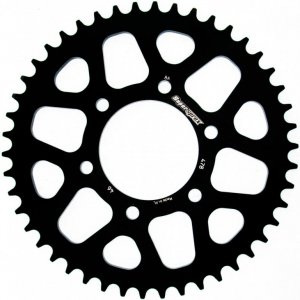 Rear ALU sprocket SUPERSPROX black 46T, 520