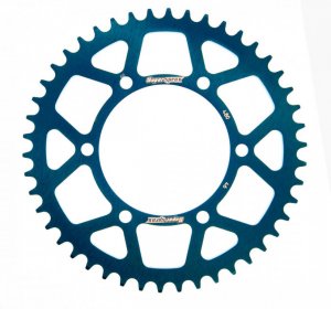 Rear ALU sprocket SUPERSPROX blue 46T, 525