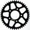 Rear ALU sprocket SUPERSPROX black 45T, 525