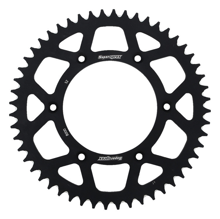 Rear ALU sprocket SUPERSPROX RAL-8000:52-BLK black 52T, 520