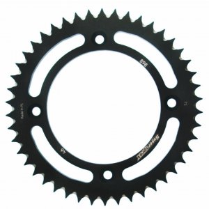 Rear ALU sprocket SUPERSPROX black 46T, 428