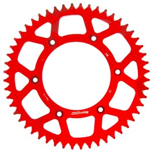 Rear ALU sprocket SUPERSPROX red 52T, 520