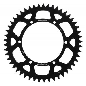 Rear ALU sprocket SUPERSPROX black 49T, 520