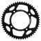 Rear ALU sprocket SUPERSPROX black 52T, 428