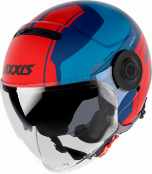 JET helmet AXXIS RAVEN SV ABS milano matt blue red XS