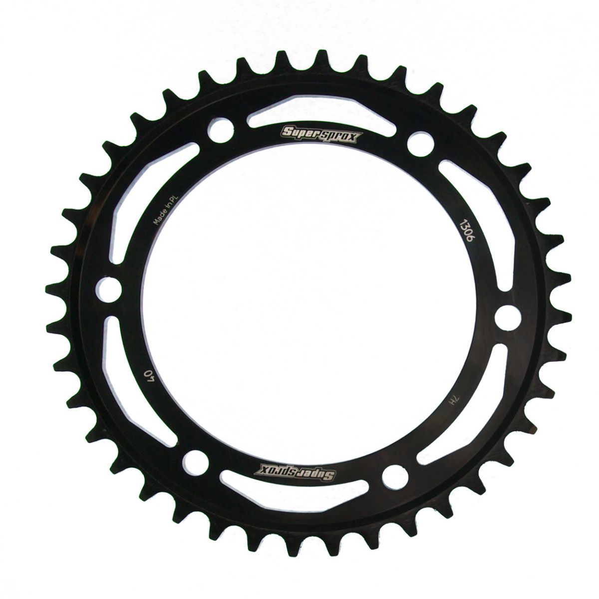 Rear sprocket SUPERSPROX RFE-1306:40-BLK black 40T, 530