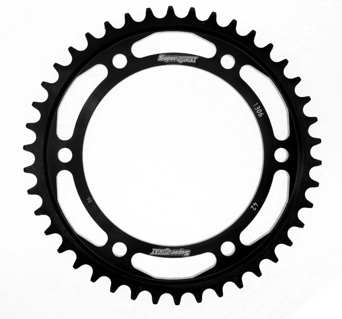 Rear sprocket SUPERSPROX RFE-1306:42-BLK black 42T, 530