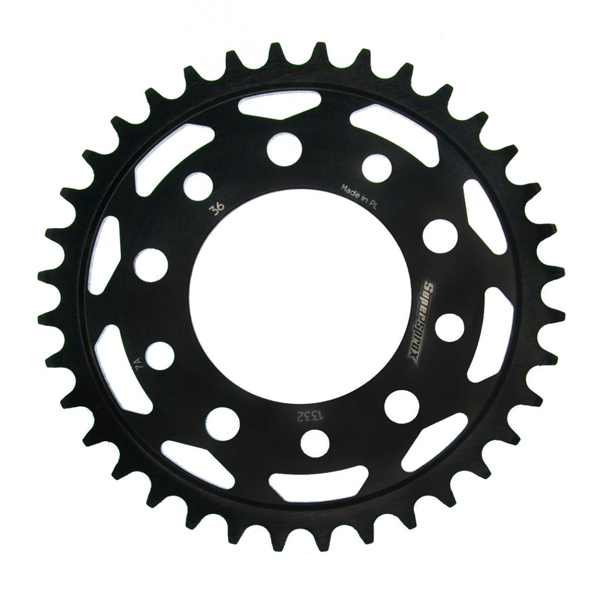 Rear sprocket SUPERSPROX RFE-1332:36-BLK black 36T, 525