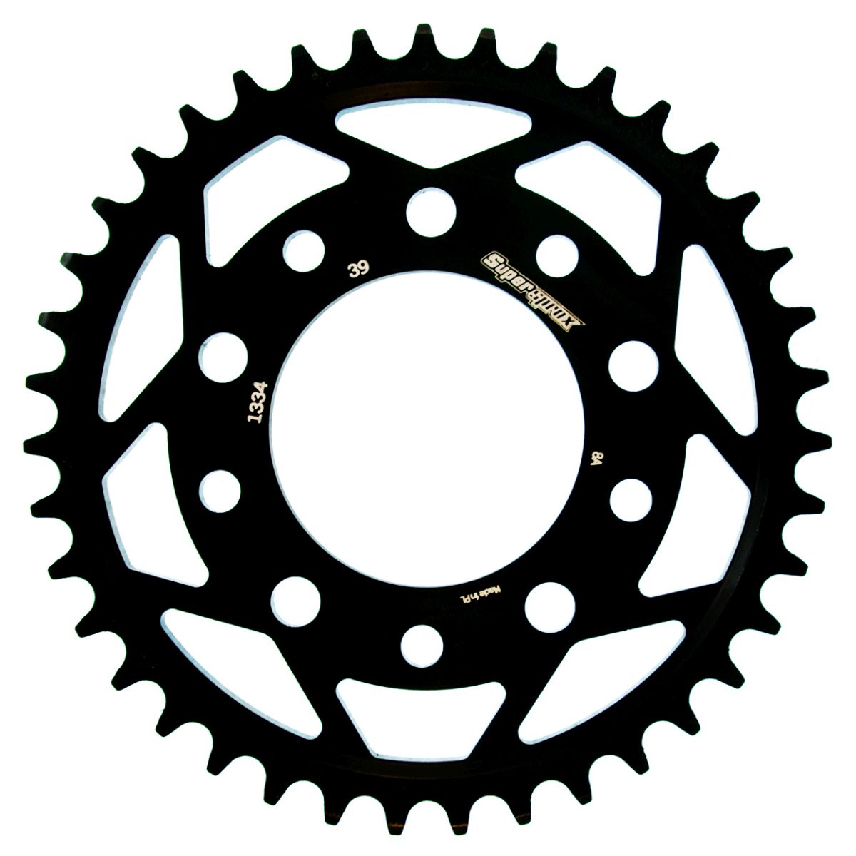 Rear sprocket SUPERSPROX RFE-1334:39-BLK black 39T, 530