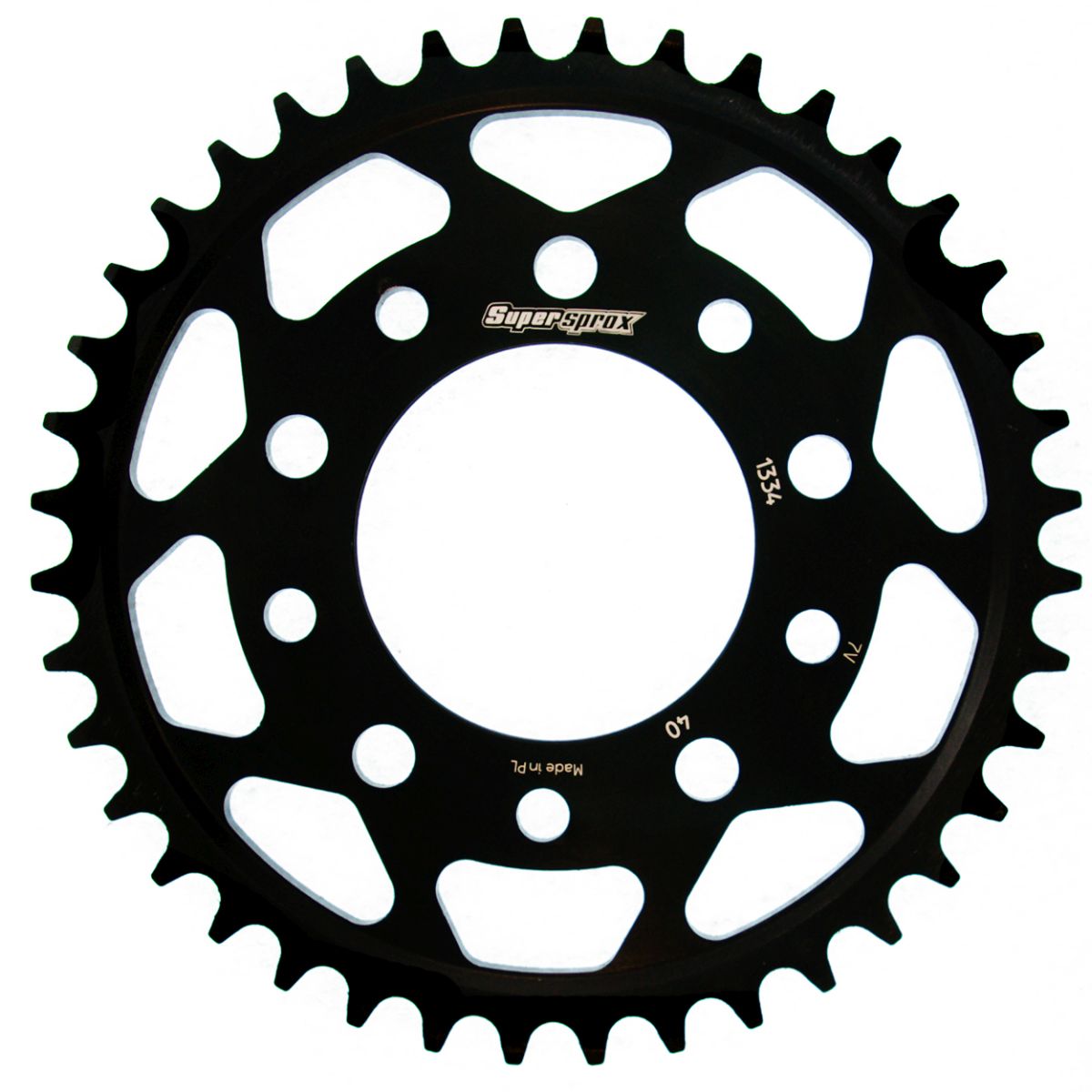 Rear sprocket SUPERSPROX RFE-1334:40-BLK black 40T, 530