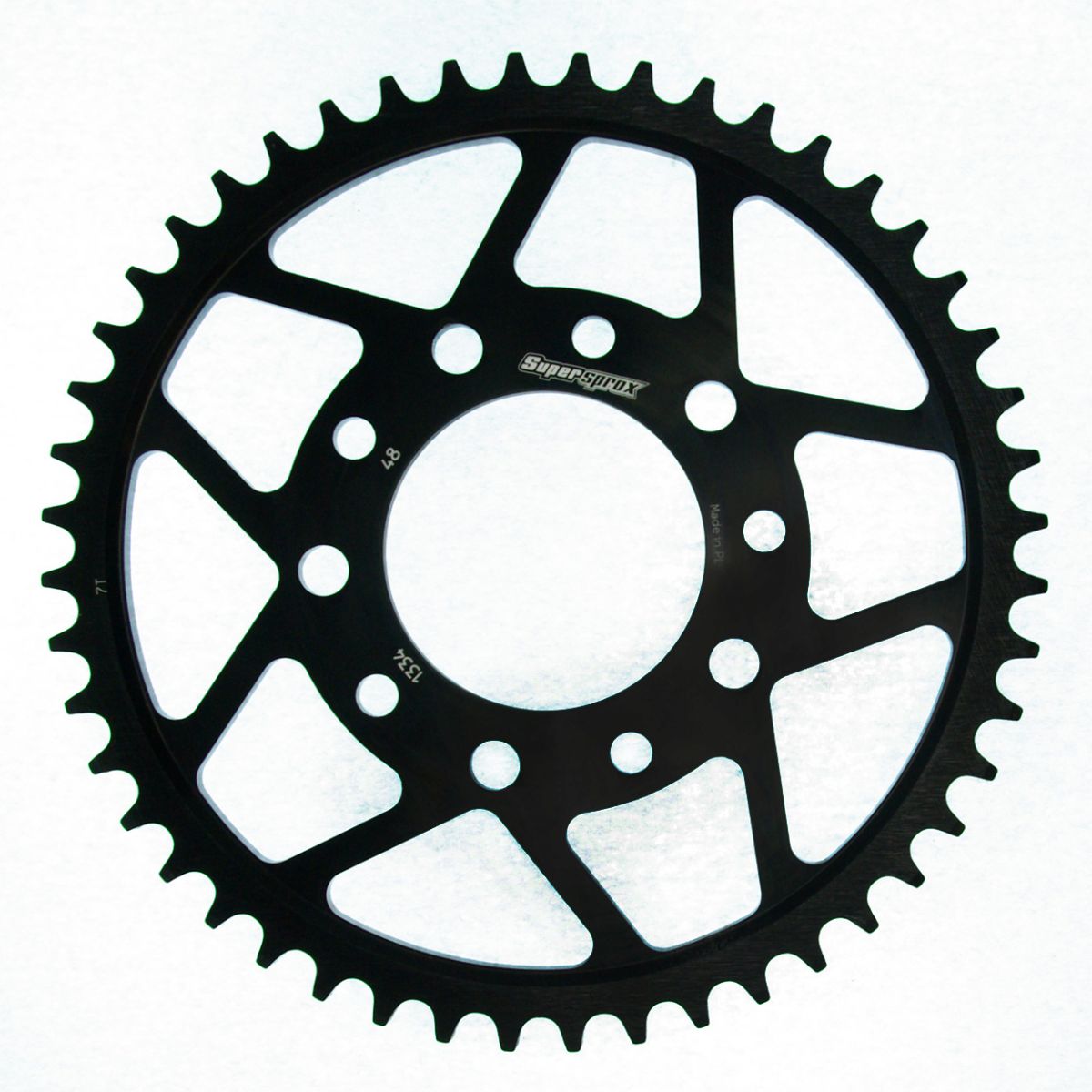 Rear sprocket SUPERSPROX RFE-1334:48-BLK black 48T, 530