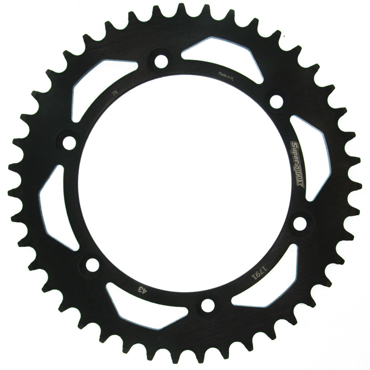 Rear sprocket SUPERSPROX RFE-1791:43-BLK black 43T, 525