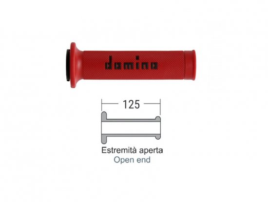 Grips DELLORTO 184170180 ROAD red/black