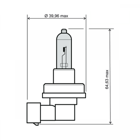 Lamp RMS 246510072 12V 35W, H8 blue