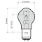 Bulb RMS 12V 35/35W, S2 BA20D white