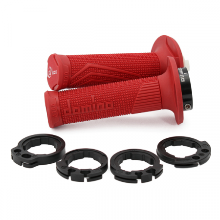 Grips DOMINO 184162020 D-lock red with collars