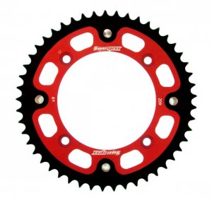 Rear sprocket SUPERSPROX STEALTH red 49T, 420