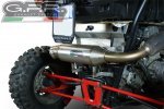 Slip-on exhaust GPR ATV.42.BOMB POWER BOMB Brushed Stainless steel including removable db killer and link pipe