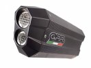 Slip-on exhaust GPR E4.BM.107.SOPO SONIC Brushed Stainless steel including removable db killer and link pipe