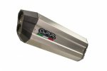 Slip-on exhaust GPR E4.BM.104.SOTIT SONIC Brushed Titanium including removable db killer and link pipe