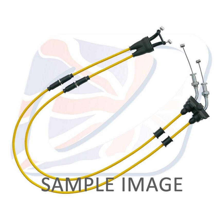 Throttle cables (pair) Venhill Y01-4-078-YE featherlight yellow