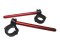 Adjustable clip-ons ACCOSSATO inclination from 6Â° to 10Â° with inner ring, red