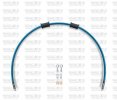 Rear brake hose kit Venhill GUZ-6001R-TB POWERHOSEPLUS (1 hose in kit) Translucent blue hoses, chromed fittings