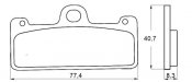 Brake pads ACCOSSATO AGPA128 EV1