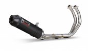 Full exhaust system 2x1 MIVV Y.053.L3C OVAL Carbon / Carbon Cap small